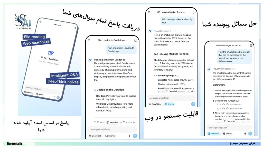 کاربردهای دیپ سییک Deep Seek