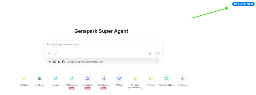 مرورگر هوش مصنوعی جنسپارک Genspark 3 مرورگر هوش مصنوعی جنسپارک Genspark
On-Device Free AI