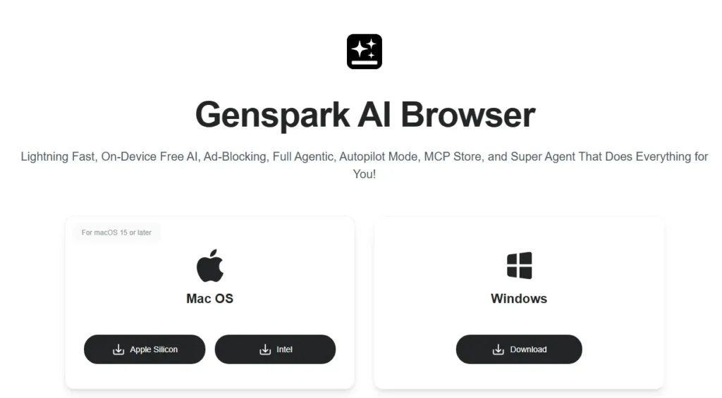 مرورگر هوش مصنوعی جنسپارک Genspark 2 دانلود مرورگر Genspark