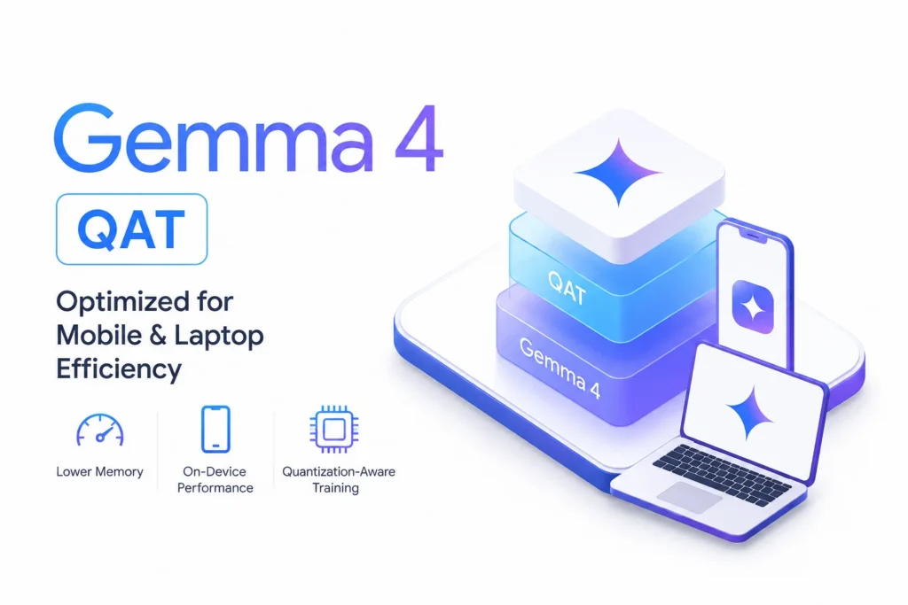 مدلهای Gemma ۴ QAT : فشردهسازی مدلها برای موبایل و لپتاپ مدلهای Gemma 4 QAT : فشردهسازی مدلها برای موبایل و لپتاپ
