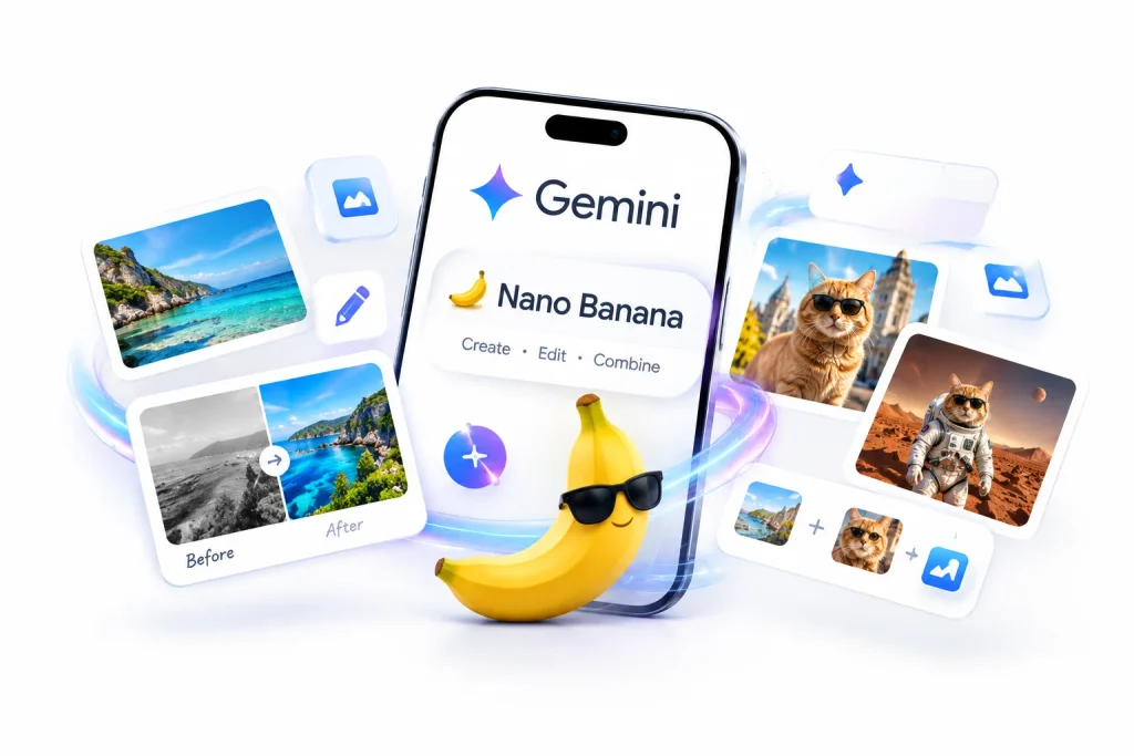 نانو بنانا (Nano Banana) در اندروید و آیفون