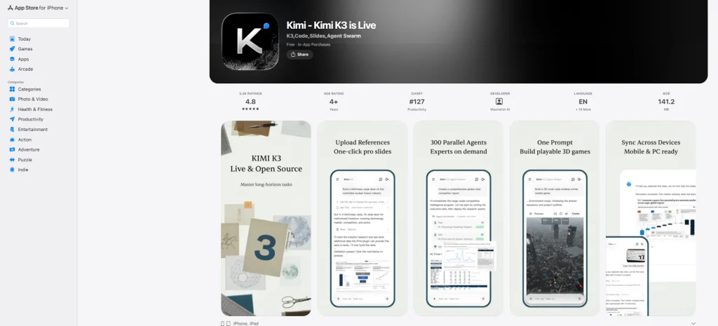 دانلود اپ کیمی Kimi (اپ استور - آیفون)